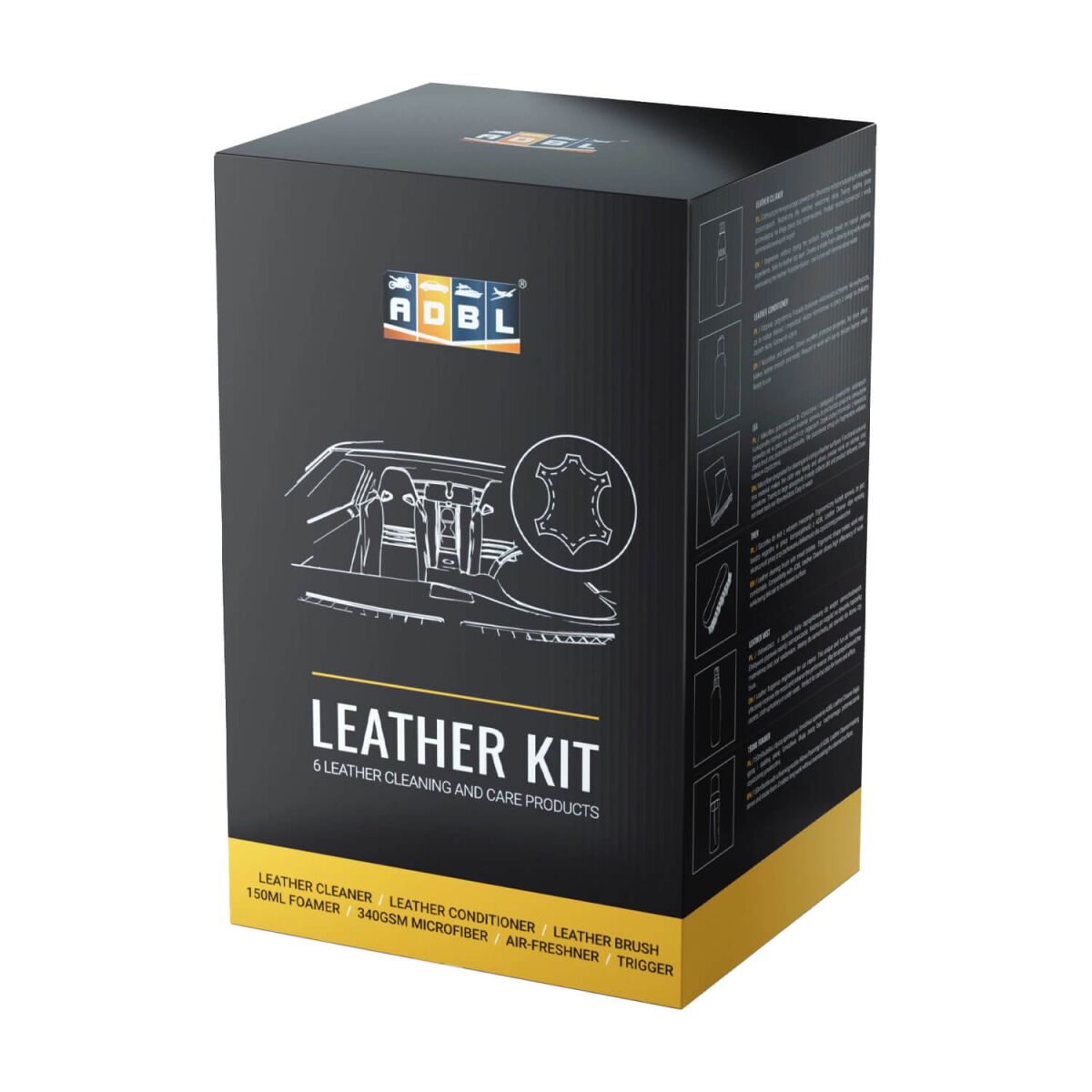 ADBL Leather Kit – komplet za čiščenje in nego usnja – pogled 2