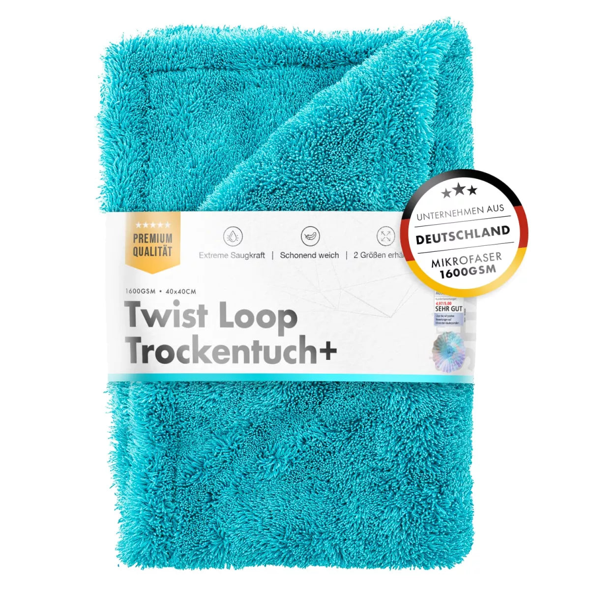 ChemicalWorkz Premium+ Twisted Towel 1600GSM 45×75 cm