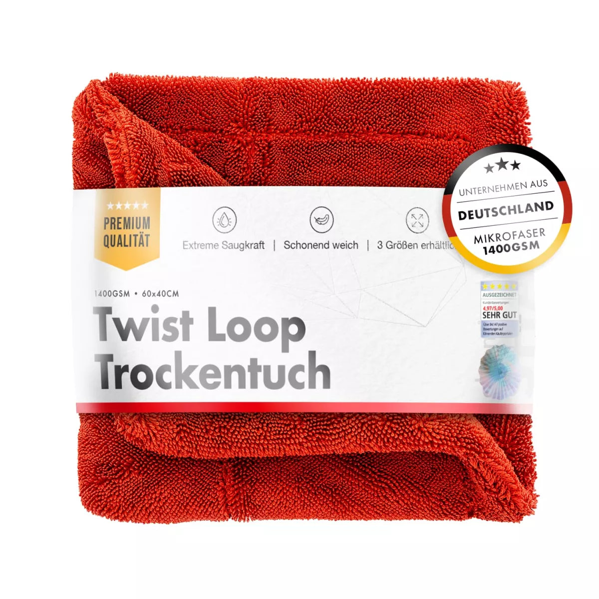 chemicalworkz Shark Twisted Loop Towel 1400GSM 40x40cm