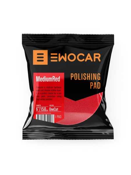 EWOCAR MediumRed Cut Pad 125mm