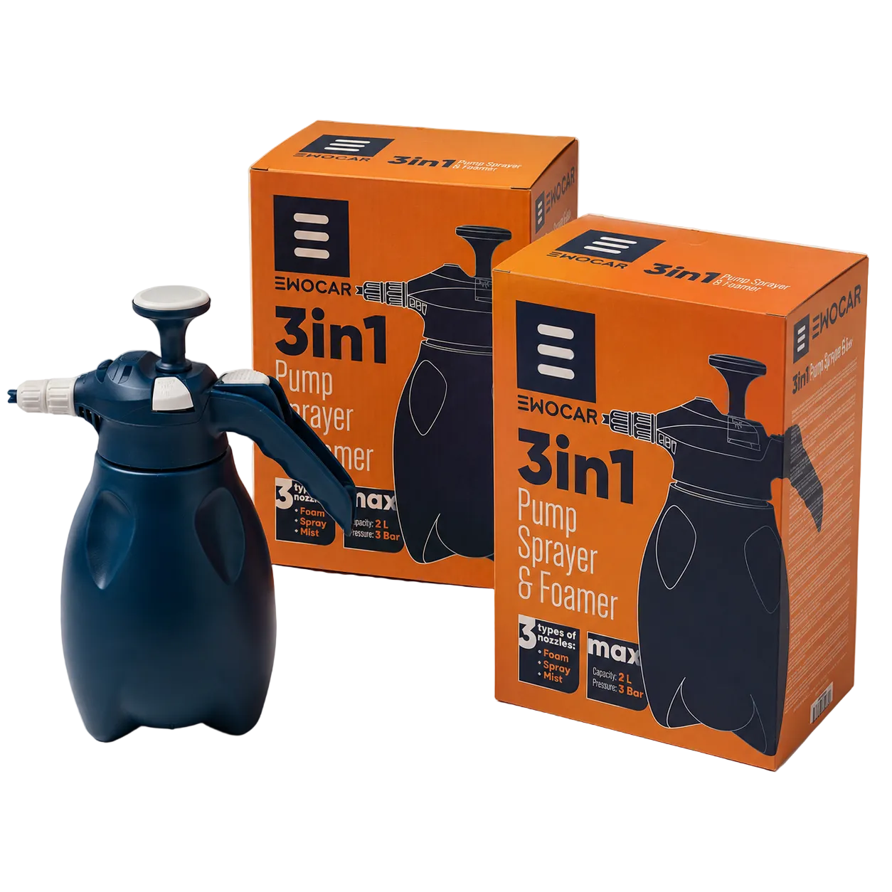 EWOCAR 3in1 Pump Sprayer & Foamer
