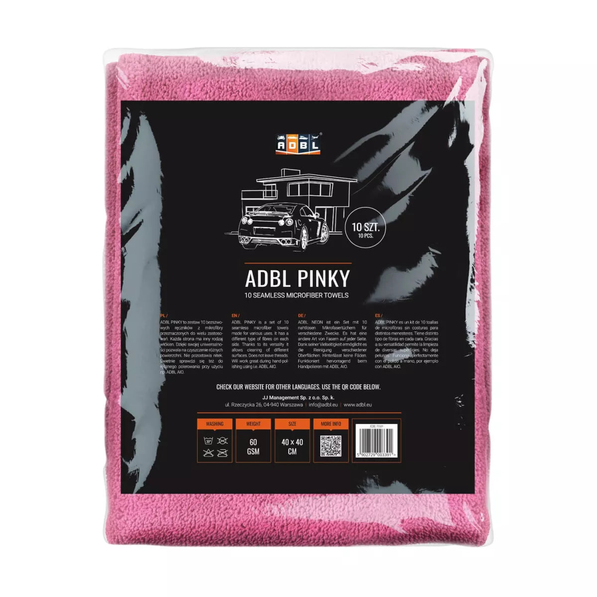 ADBL Pinky Microfiber Towel Set 10/1