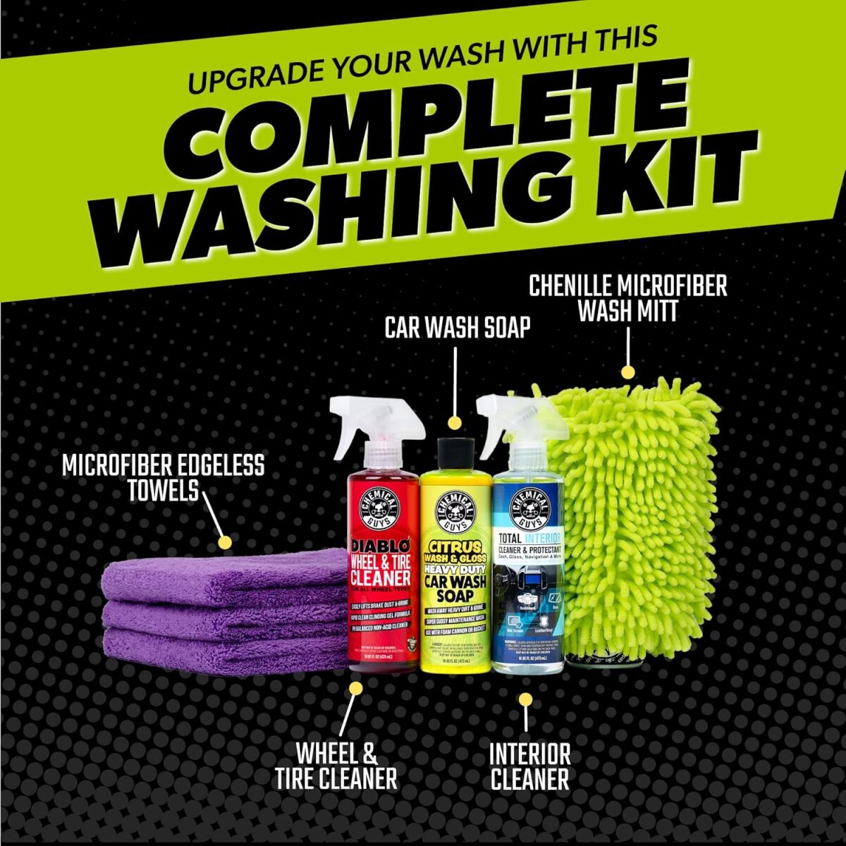 Chemical Guys Clean & Shine – začetni komplet za nego vozila – pogled 2