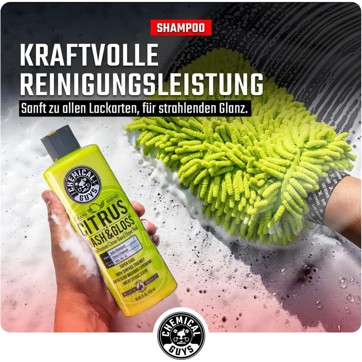 Chemical Guys Citrus Wash & Gloss – komplet z vedrom 16 L – pogled 3