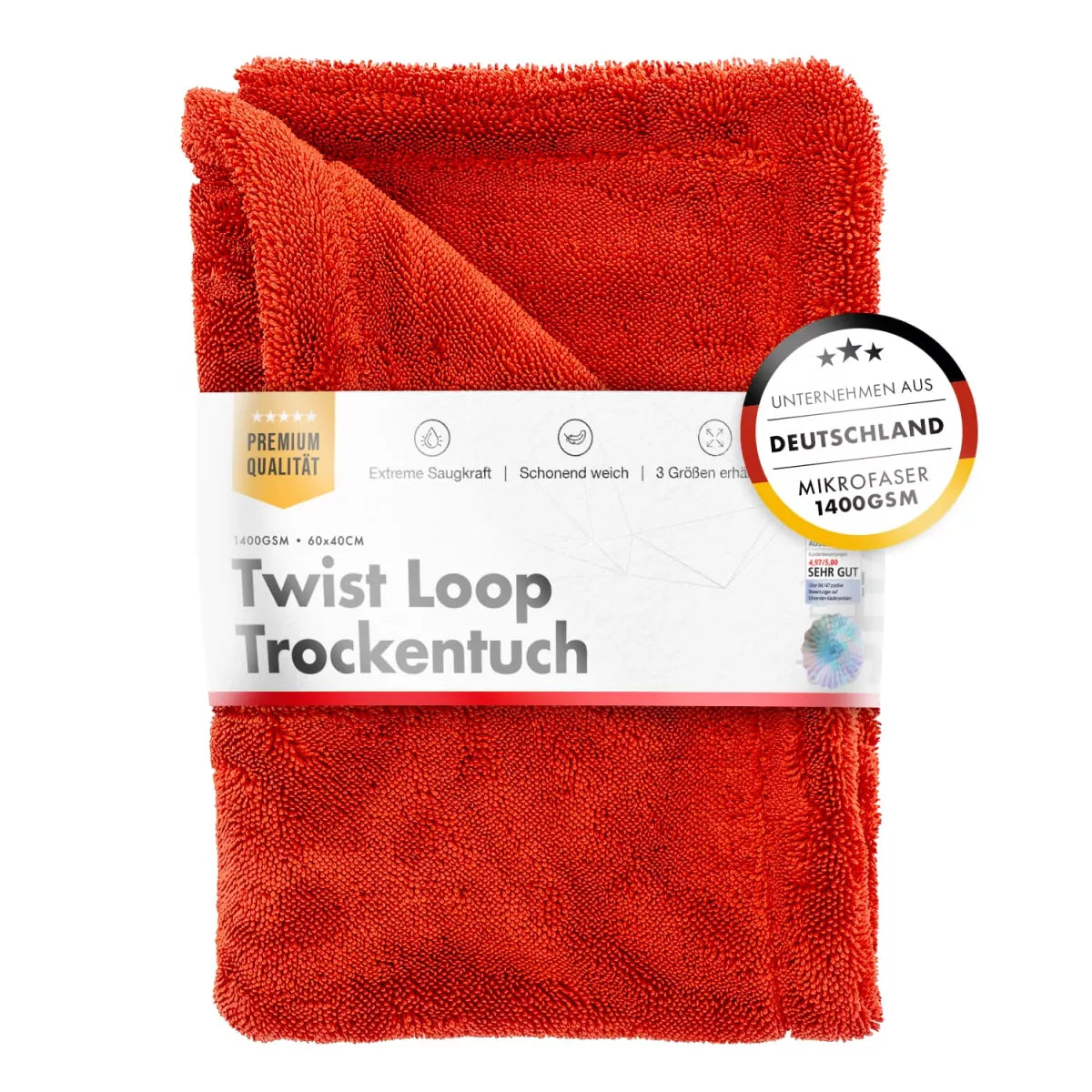 chemicalworkz Shark Twisted Loop Towel 1400GSM 60x40cm