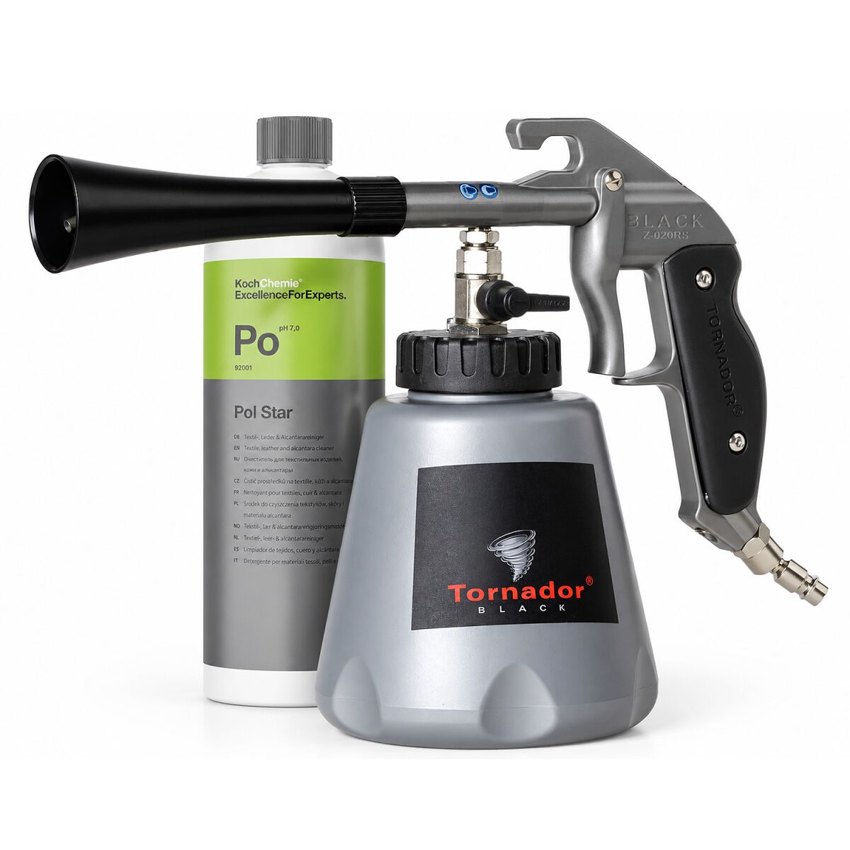 Koch Chemie Pol Star 1 L + Tornador BLACK Z-020RS – komplet za notranjost