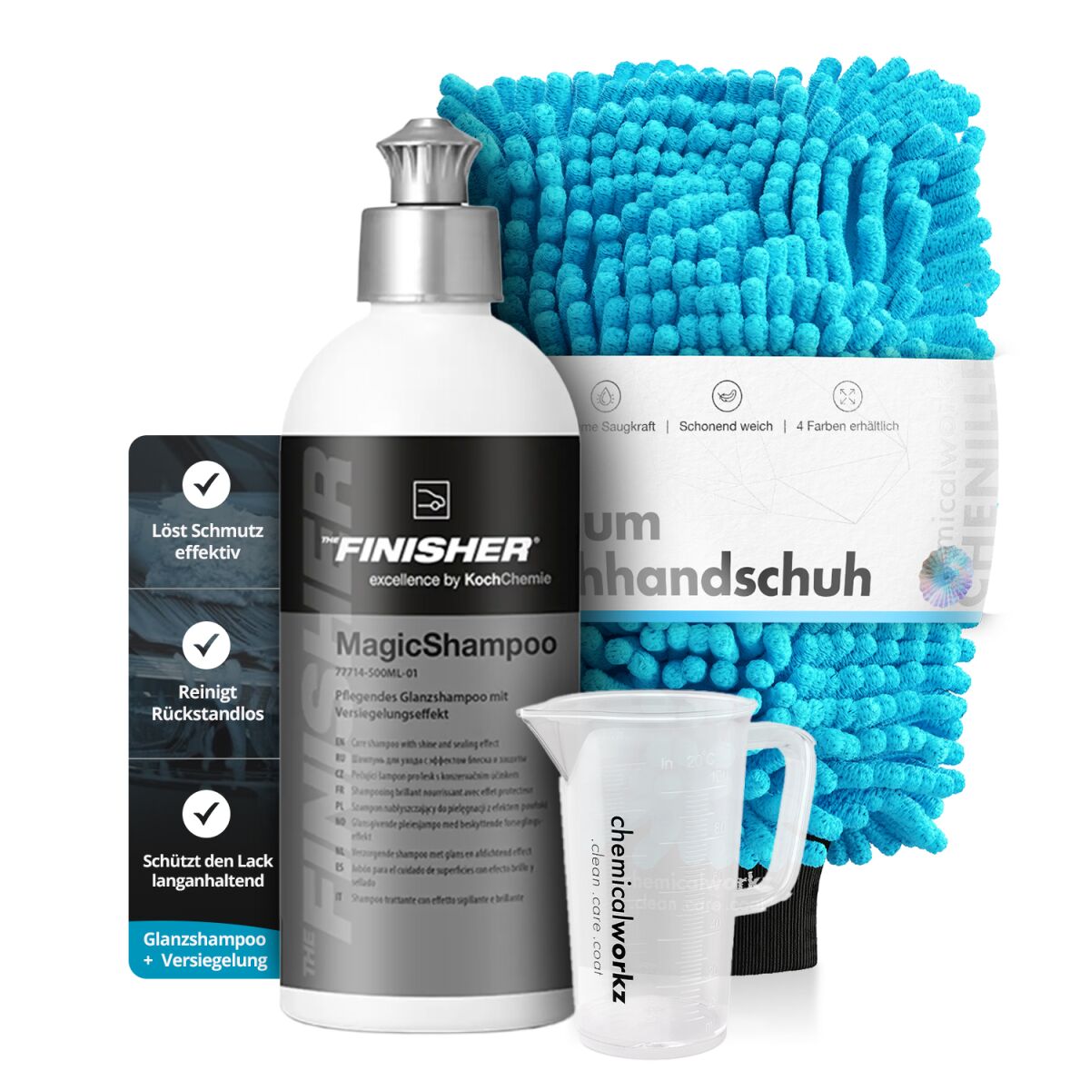 The Finisher MagicShampoo 500 ml – komplet za ročno pranje