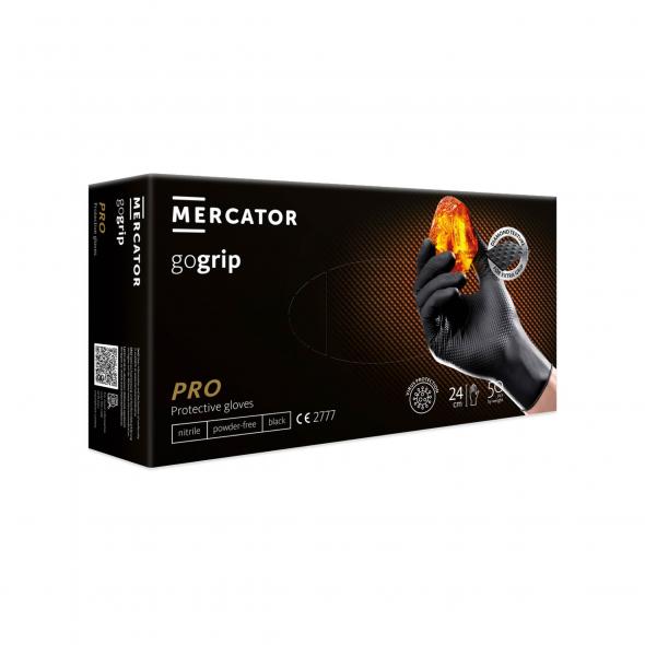 Nitrilne rokavice GoGrip PRO, črne M